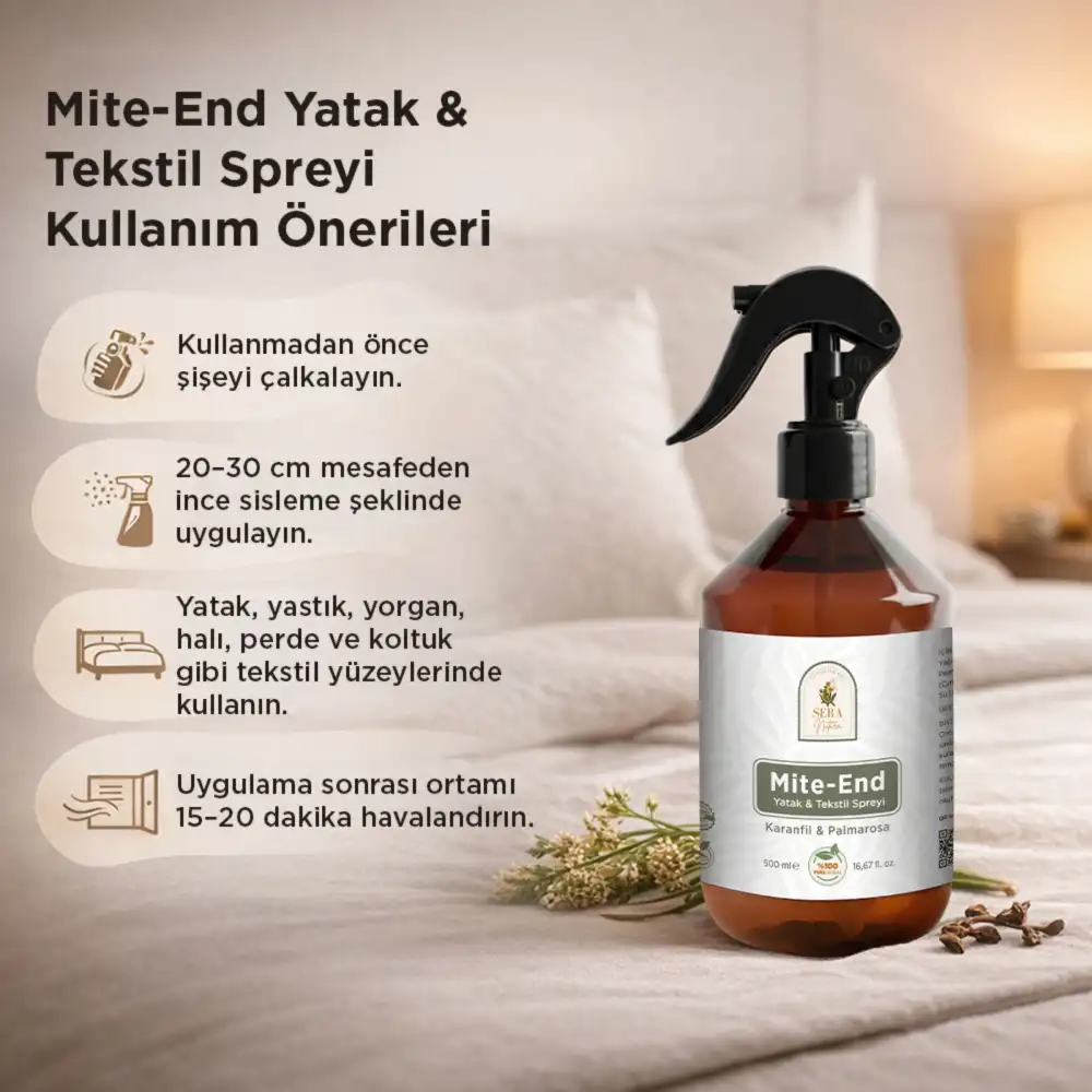 Mite-End Yatak & Tekstil Spreyi 2li Set 2x500 ml