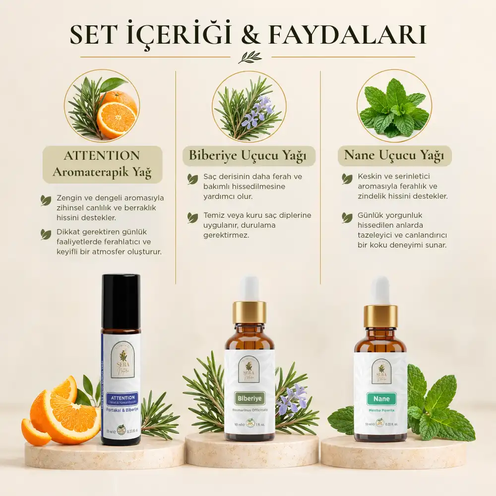 Odaklanma & Dikkat Ritüeli 3’lü Set