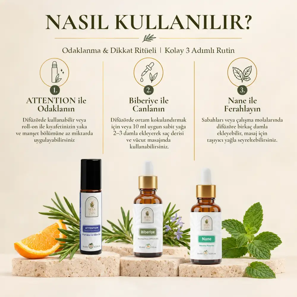 Odaklanma & Dikkat Ritüeli 3’lü Set