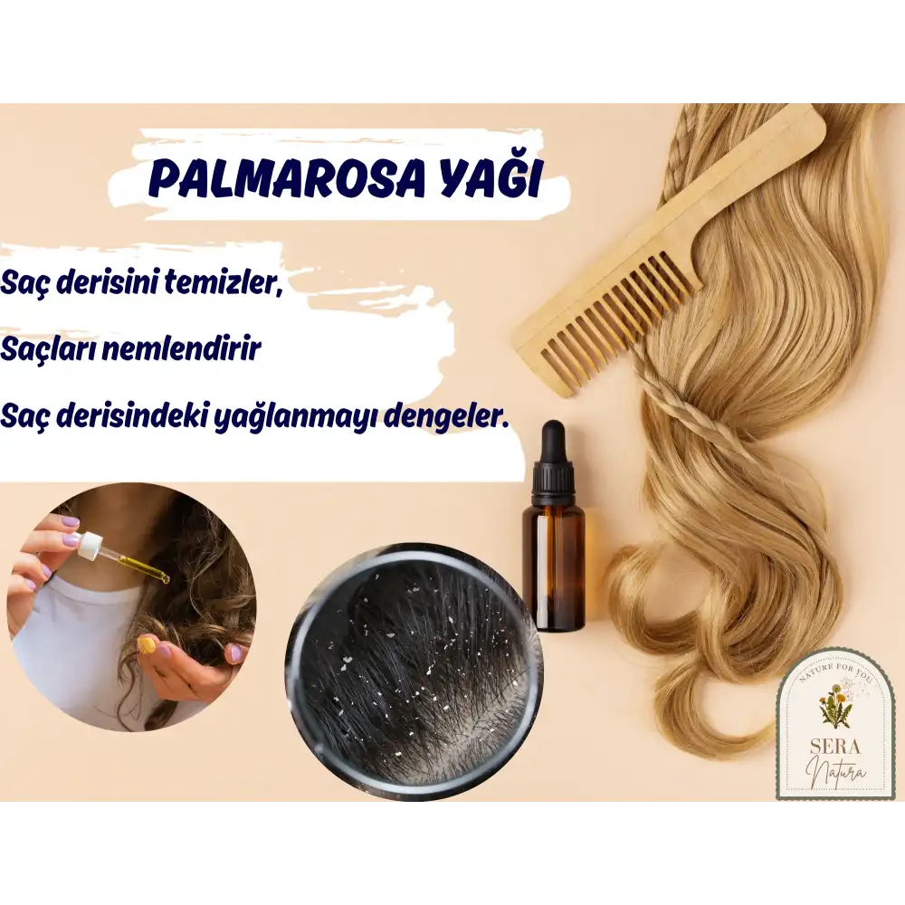 Palmarosa Uçucu Yağı 5 ml. %100 Saf