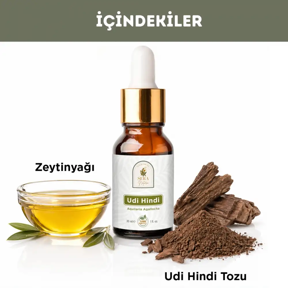 Udi Hindi Yağı 30 ml. %100 Saf / Doğal Bağışıklık Desteği ve Ferah Nefes Deneyimi