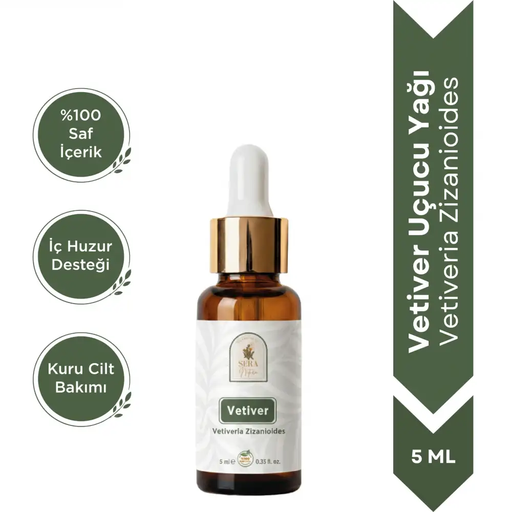 Vetiver Uçucu Yağı 5 ml. %100 Saf