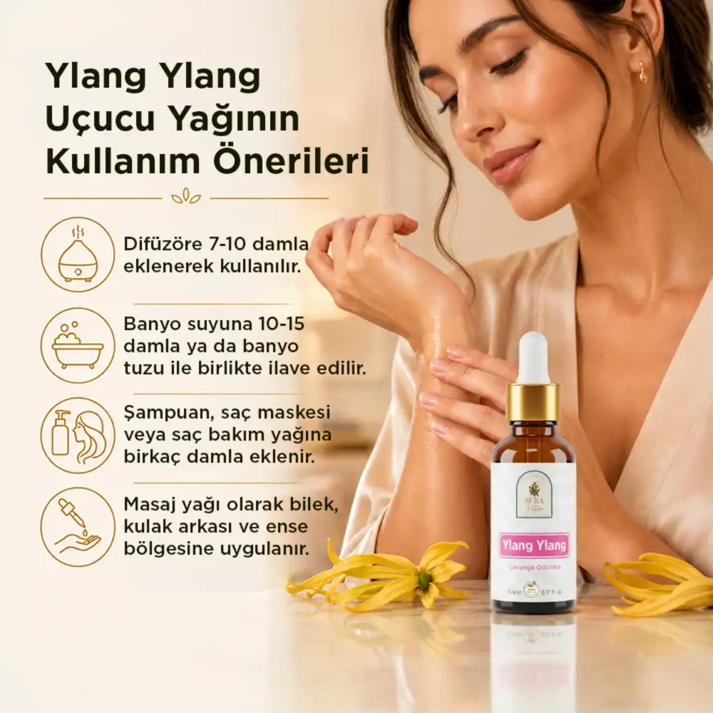 Ylang Ylang Uçucu Yağı 5 ml. %100 Saf
