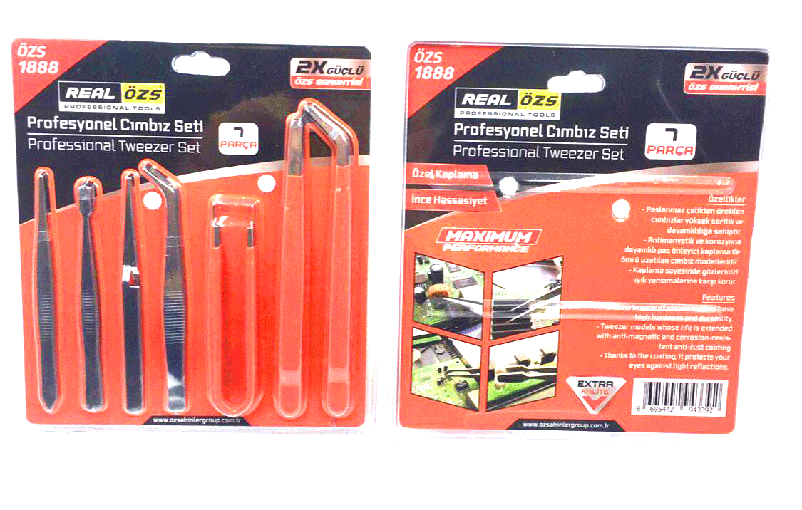 7 PARÇA  PROFESYONEL TEKNİK CIMBIZ SETİ (4940)