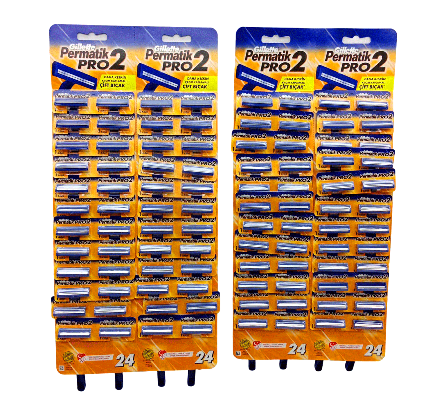 PERMATİK PRO 2 ÇİFT BIÇAKLI SAPLI JİLET 96 PARÇA (4940)