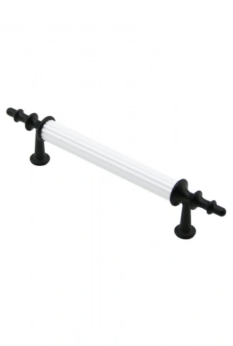 10 ADET BEYAZ - SİYAH BORU KULP 9.6CM (4940)