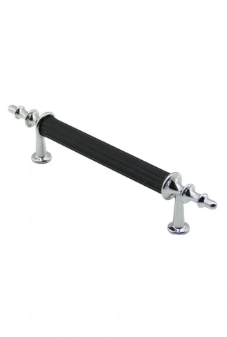 10 ADET KROM - SİYAH BORU KULP 9.6CM (4940)