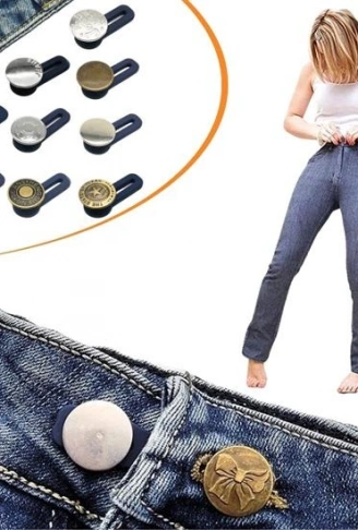 10 Adet Yedek Kot Düğmeleri Beden Genişletici (4940)