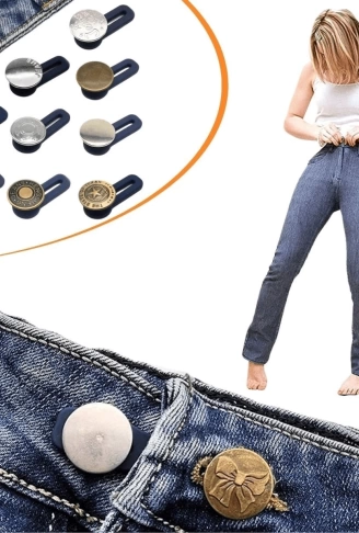 10 Adet Yedek Kot Düğmeleri Beden Genişletici ( Lisinya )