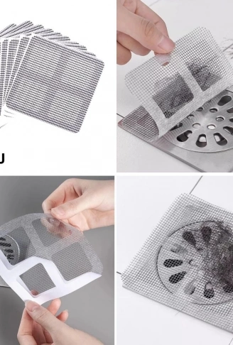 10&apos;lu Banyo ve Mıutfak Lavabo Koku Önleyici ve Haşere Böcek Önleyici Gider Filtresi (4940)