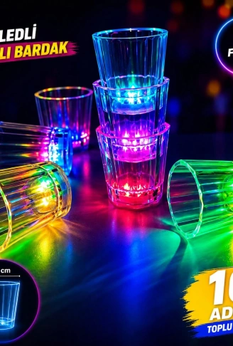 10'lu LED Işıklı Parti Bardağı Seti (4940)