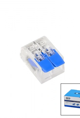 100 ADET 2 Lİ 2X2.5 KABLO GEÇMELİ MANDALLI BUAT KLEMENSİ (4940)