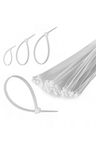 100 Adet Plastik Cırt Kelepçe Kablo Bağı Kablo Düzenleyici- 3.6 X 150 MM (4940)