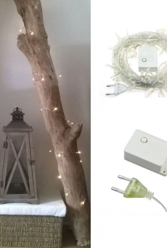 100 Ledli 8 Fonksiyonlu 10 Metre Led Aydınlatma Dekor Lambası (beyaz) (4940)