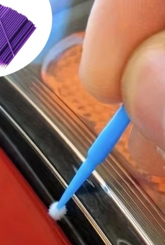 100’lü Mini Tek Kullanımlık Araba Rötüş Fırçası –İnce Uçlu Yumuşak Kıllı Boya Uygulayıcı, Otomotiv Detaylandırma (4940)