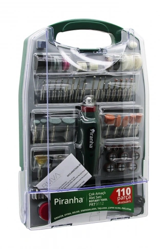 110 PCS MİNİ TAŞLAMA - GRINDER ÇOK AMAÇLI SET ELEKTRİKLİ EL MOTORU DC 12V  16000 RPM PARLATMA PRT-9112 (4940)