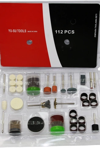 112 PARÇA  TAŞLAMA FIRÇALAMA SETİ (4940)