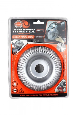 115MM  AHŞAP TÖRPÜ EĞE DİSK GÜMÜŞ (4940)