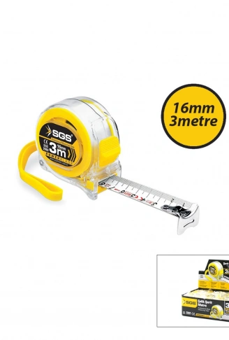 12 ADET 3MT X 16MT ŞEFFAF STOPLU ŞERİT METRE (4940)