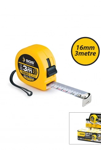 12 ADET 3MT X 16MT STOPLU ŞERİT METRE (4940)