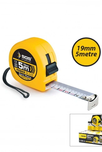12 ADET 5MT X 19MT STOPLU ŞERİT METRE (4940)