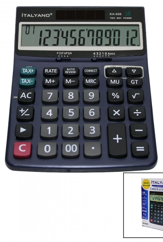 12 HANELİ HESAP MAKİNESİ 100 İŞLEM GERİ SAYDIRMA (4940)