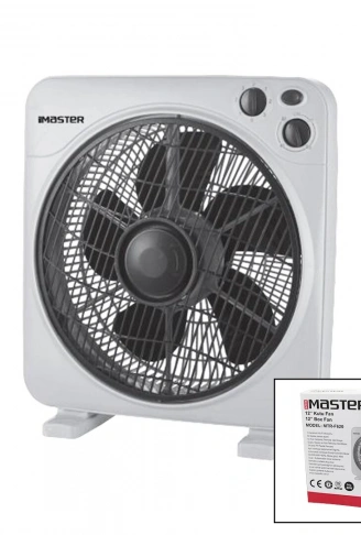 12 İNÇ  KUTU FAN  VANTİLATÖR  3 KADEME HIZ   5 PLASTİK KANAT  40W   60DK.ZAMAN AYARLI  MTR-F620 (4940)