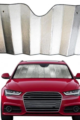 120*55 cm Ambalajlı Vantuzlu Araç İçi Ön Cam Perdesi Katlanabilir Güneşlik (4940)