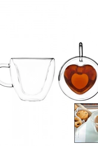 120 ML KALPLİ ÇİFT CİDARLI - SADETERMİSİL - ISIYA DAYANIKLIKULPLU CAM BARDAK BOROSİLİKAT İÇ KISMI 120 ML ALMAKTADIR (4940)