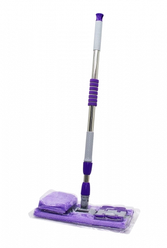 130CM SAPLI 360° DÖNER SAPLI PALET MOP - M.FİBER PASPAS YEDEK BEZLİ DUVAR SİLME MOP (4940)