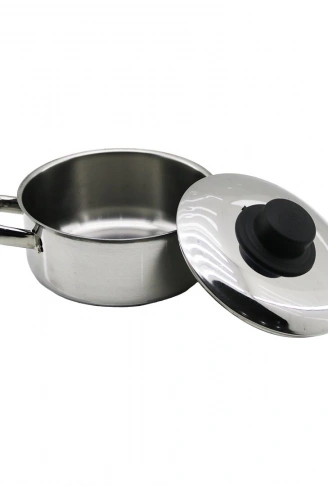 14CM   METAL KAPAK   MİNİ  ÇELİK TENCERE (4940)