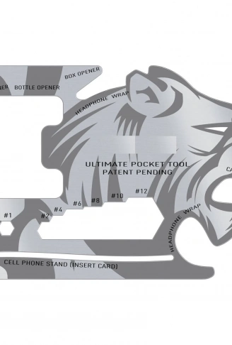 18 Fonksiyonlu Cüzdan İçi Aslan Tasarımlı Kart Acil Durum Kiti (4940)