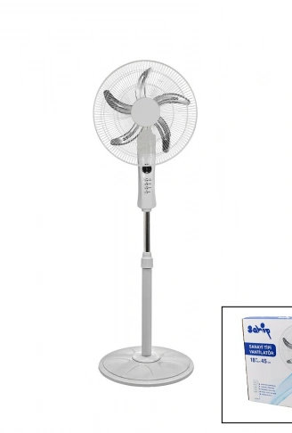 18 İNC 45 CM KUMANDALI  SANAYİ TİPİ AYAKLI VANTİLATÖR 5-METAL PERVANE 3-KADEME HIZ 65W Y:137CM (4940)