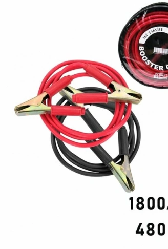 1800 AMPER TIR İÇİN AKÜ TAKVİYE KABLOSU 4.8MT - PENCERELİ BEZ ÇANTALI  (4940)