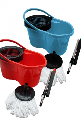 18LT---ŞİRİNK--- RENKLİ OTOMATİK DÖNERLİ KOVA MOP TEMİZLİK SETİ (4940)
