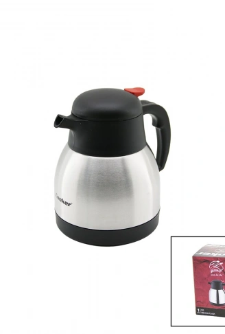 1LT  304 ÇELİK TERMOS INOX SERİSİ 12 SAAT SICAK - 24 SAAT SOĞUK ÇİFT CONTALI KAPAK CKR-2035 (4940)