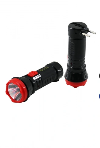 1W TEK LED FİŞ ŞARJLI EL FENERİ UZUN MESAFELİ (4940)