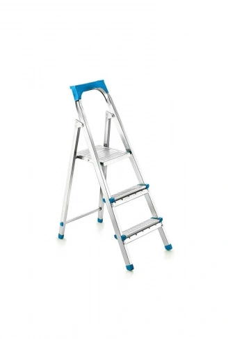 2+1BASAMAKLI METAL MERDİVEN Y: 60CM - 120KG.TAŞIMA KAPASİTESİ (4940)