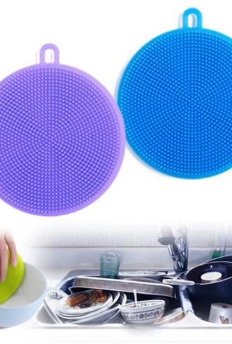 2'li Kir Tutmaz Tırtıklı Yüzey Bulaşık Yıkama Pedi (4940)