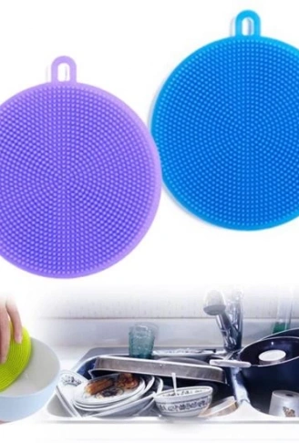 2'li Kir Tutmaz Tırtıklı Yüzey Bulaşık Yıkama Pedi (4940)