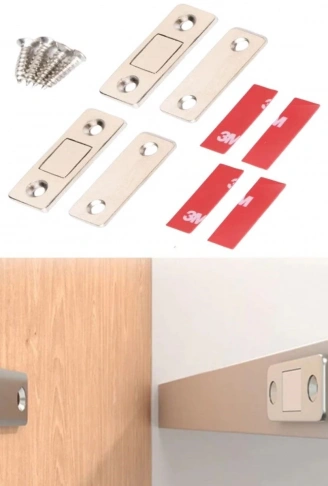 2 Çift Çok Amaçlı Kapı Kapak Dolap Çekmece Mobilya Durdurucu Kapatıcı Mıknatıslar (4940)