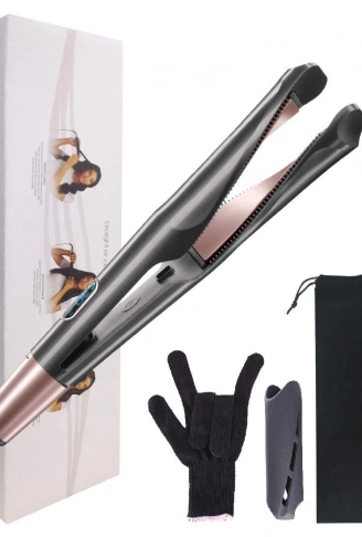 2 in 1 Profesyonel saç düzleştirici bigudi maşası (4940)