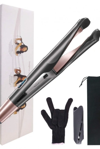 2 in 1 Profesyonel saç düzleştirici bigudi maşası (4940)