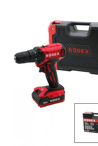 2 KADEME HIZ-VİTESLİ ŞARJLI=ÇİFT BATARYA19PCS UÇLUMATKAP 0-350 / 0-1350 RPM 16.8V / 2.0A LI-ION  RDX-3365 (4940)