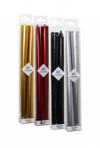 2 PARÇA  YALDIZ ŞAMDAN MUM (4940)