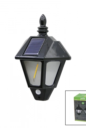 2 PCS  SOLAR - GÜNEŞ ENERJİLİ DUVAR LAMBASI COB LED SENSÖRLÜ= 3 MOD FONKSİYON BAHÇE-BALKON-SOKAK PT-2981 (4940)