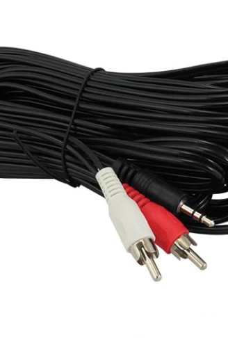 2 RCA ERKEK + 3.5 MM STEREO ERKEK SES KABLOSU 10 METRE (4940)