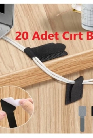 20 Adet Kendinden Yapışkanlı Cırt Cırtlı Bant (4940)
