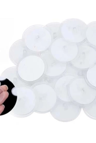 20 Adet Şeffaf Yuvarlak 3 Cm Çaplı Güçlü Disk Yapışkanlar