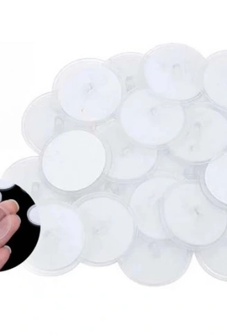 20 Adet Şeffaf Yuvarlak 3 Cm Çaplı Güçlü Disk Yapışkanlar (4940)